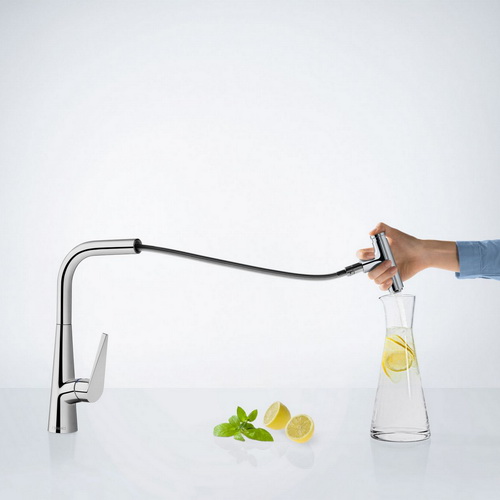 Talis S – современная интерпретация с рукояткой в виде тонкой палочки или кнопкой Select