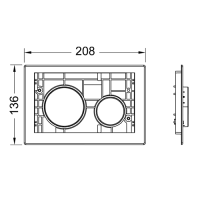 Tece Loop Кнопка смыва для унитаза, клавиши без панели, пластик, цвет: позолоченный 9240668