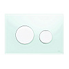 Tece Loop Кнопка смыва для унитаза, стекло, цвет: мятный зеленый/белый 9240651