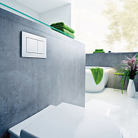 Tece Now Кнопка смыва для унитаза, пластик, цвет: белый 9240400