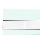 Tece Square Кнопка смыва для унитаза, стекло, цвет: мятный зеленый/белый 9240803