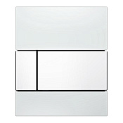 Tece Square Кнопка смыва для писсуара, стекло, цвет: белый 9242800