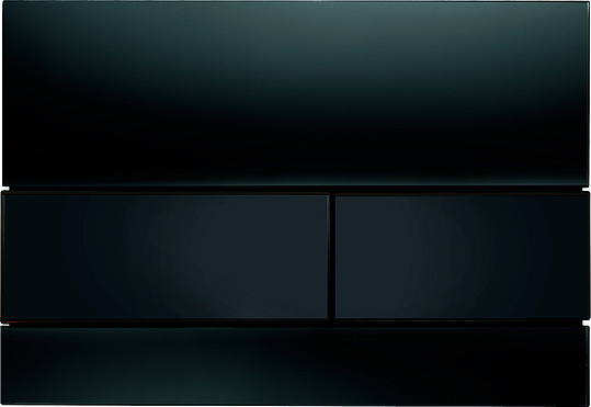 Tece Square Кнопка смыва для унитаза, стекло, цвет: черный 9240809