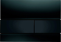 Tece Square Кнопка смыва для унитаза, стекло, цвет: черный 9240809