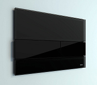 Tece Square Кнопка смыва для унитаза, стекло, цвет: черный 9240809