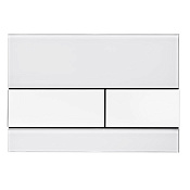 Tece Square Кнопка смыва для унитаза, стекло, цвет: белый 9240800