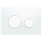 Tece Loop Кнопка смыва для унитаза, стекло, цвет: белый 9240650