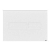 Tece Lux mini Кнопка смыва для унитаза, стекло, сенсорная, цвет: белый глянцевый 9240960