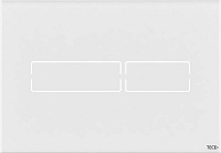 Tece Lux mini Кнопка смыва для унитаза, стекло, сенсорная, цвет: белый глянцевый 9240960