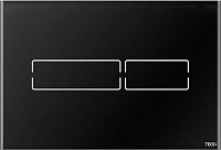 Tece Lux mini Кнопка смыва для унитаза, стекло, сенсорная, цвет: черный глянцевый 9240961