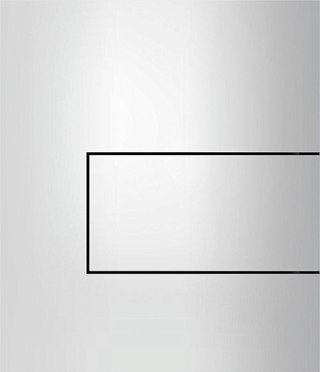 Tece Square Кнопка смыва для писсуара, металл, цвет: белый 9242812