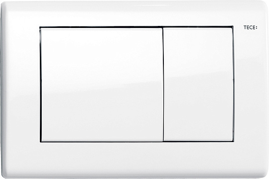 Tece Planus Кнопка смыва для унитаза, металл, цвет: белый глянцевый 9240324