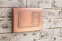 Tece Planus Кнопка смыва для унитаза, металл, цвет: состаренная медь 9240365