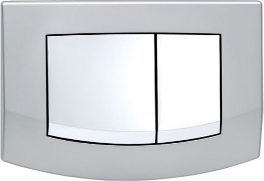 Tece Ambia Кнопка смыва для унитаза, пластик, цвет: хром матовый/хром глянцевый 9240253