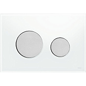 Tece Loop Кнопка смыва для унитаза, стекло, цвет: белый/хром матовый 9240659