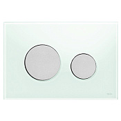 Tece Loop Кнопка смыва для унитаза, стекло, цвет: мятный зеленый/хром матовый 9240652