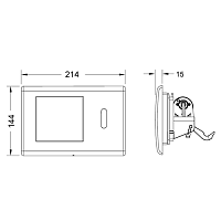 Tece Planus Панель смыва с инфракрасным датчиком, цвет нержавеющая часть 9240350