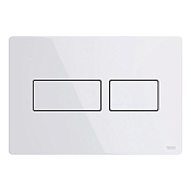 Tece Solid Кнопка смыва для унитаза антивандальная, металл, цвет: белый глянцевый 9240432