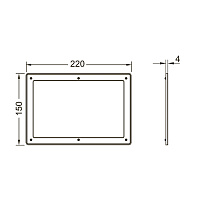 Tece Solid Дистанционная рамка, цвет серый 9240441