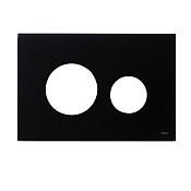 Tece Loop Кнопка смыва для унитаза, внешняя панель без клавиш, стекло, цвет: черный Alape и Emco 9240674