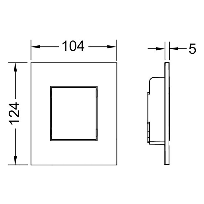 Tece Now Urinal Панель смыва с клавишей, цвет белый матовая 9242407