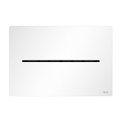 Tece Solid Кнопка смыва для унитаза антивандальная, металл, бесконтактная, цвет: белый матовый 9240463