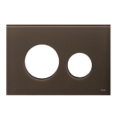 Tece Loop Кнопка смыва для унитаза, внешняя панель без клавиш, стекло, цвет: кофейный-коричневый 9240678