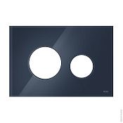 Tece Loop Кнопка смыва для унитаза, внешняя панель без клавиш, стекло, цвет: синий 9240615