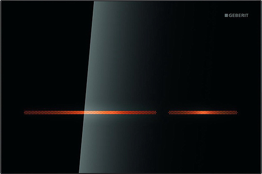 Geberit Sigma 80 Кнопка смыва для инсталляции, элеткронная, стекланная, питане от сети, цвет: черный 116.090.SG.1
