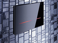 Geberit Sigma 80 Кнопка смыва для инсталляции, элеткронная, стекланная, питане от сети, цвет: черный 116.090.SG.1