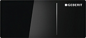 Geberit Sigma 70 Кнопка дистанционного смыва для инсталляции Sigma 8, стекло, цвет: черный глянцевый 115.635.SJ.1