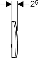 Geberit Delta 11 Кнопка смыва для интсалляции, пластик, 1 режим, цвет: белый Alpine 115.120.11.1