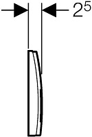 Geberit Delta 50 Кнопка смыва для интсалляции, пластик, цвет: хром глянцевый 115.135.21.1