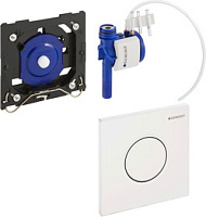 Geberit Sigma 01 Кнопка смыва для писсуара, пневмопривод, пластик, цвет: белый Alpine 116.011.11.5