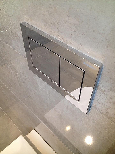 Geberit Sigma 30 Кнопка смыва для инсталляции, цвет: хром глянцевый, полоска хром матовый 115.883.KH.1