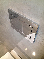 Geberit Sigma 30 Кнопка смыва для инсталляции, цвет: хром глянцевый, полоска хром матовый 115.883.KH.1