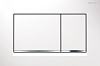 Geberit Sigma 30 Кнопка смыва для инсталляции, цвет: белый глянцевый, полоска хром глянцевый 115.883.KJ.1