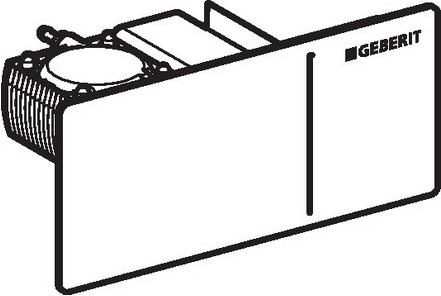 Geberit Sigma 70 Кнопка дистанционного смыва для инсталляции Sigma 12, стекло цвет: черный глянцевый 115.630.SJ.1