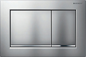 Geberit Omega 30 Кнопка смыва для интсалляции, пластик, цвет: хром матовый, полоска хром глянцевый 115.080.KN.1