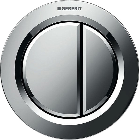 Geberit Type 10 Кнопка дистанционного смыва для инсталляций, пластик, цвет: хром глянцевый 116.042.21.1