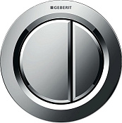 Geberit Type 10 Кнопка дистанционного смыва для инсталляций, пластик, цвет: хром глянцевый 116.042.21.1