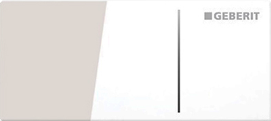 Geberit Sigma 70 Кнопка дистанционного смыва для инсталляции Sigma 8, стекло, цвет: белый глянцевый 115.635.SI.1