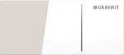 Geberit Sigma 70 Кнопка дистанционного смыва для инсталляции Sigma 8, стекло, цвет: белый глянцевый 115.635.SI.1