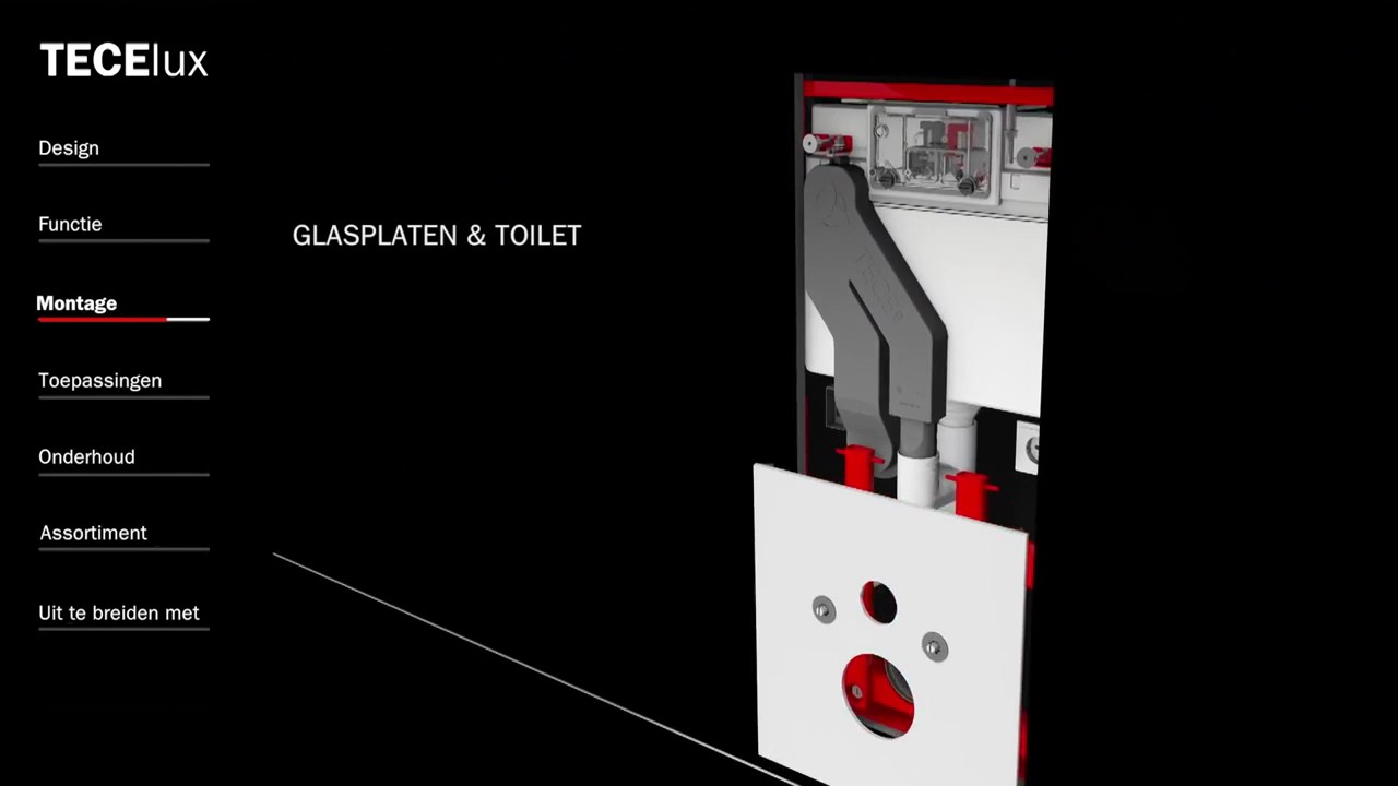 Tece Lux Инсталляция для унитаза h112 см, с регулировкой высоты, без крепления 9600200