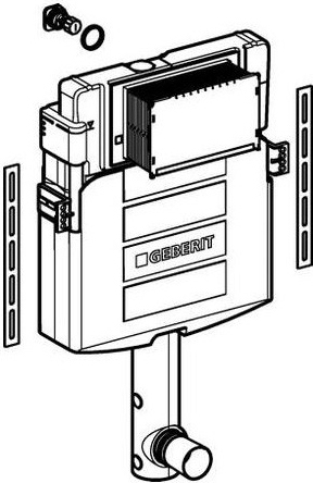 Geberit Sigma 12 UP320 Смывной бачок скрытого монтажа для приставных унитазов 109.300.00.5