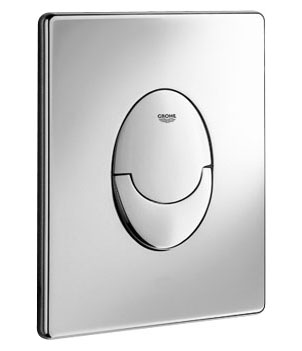 Grohe Skate Air Кнопка смыва для унитаза, 2 режима, пластик, цвет: матовый хром 38505P00