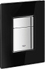 Grohe Skate Cosmopolitan Кнопка смыва для унитаза, 2 режима, стекло, цвет: черный 38845KS0