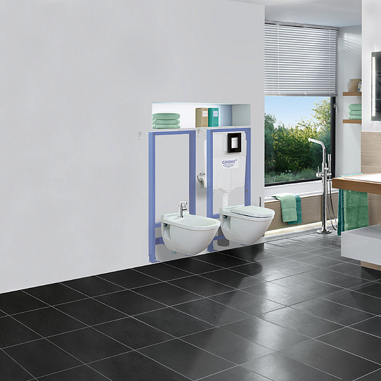 Grohe Skate Cosmopolitan Кнопка смыва для унитаза, 2 режима, стекло, цвет: черный 38845KS0