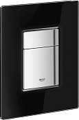 Grohe Skate Cosmopolitan Кнопка смыва для унитаза, 2 режима, стекло, цвет: черный 38845KS0