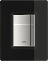 Grohe Skate Cosmopolitan Кнопка смыва для унитаза, 2 режима, стекло, цвет: черный 38845KS0